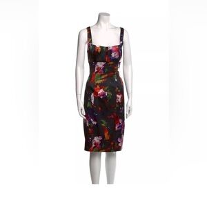 David Meister cocktail dress sheath  floral Size XL 12 MSRP $325